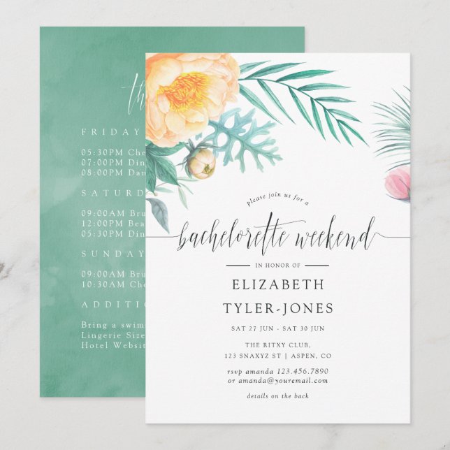 Invitation Itinéraire du week-end de la Monnaie Tropicale (Devant / Derrière)