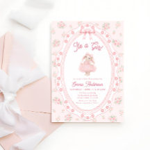 It's a Girl Pink Bunny Girl Baby Shower