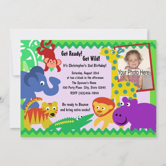 Invitation J est pour Jungle (Devant)
