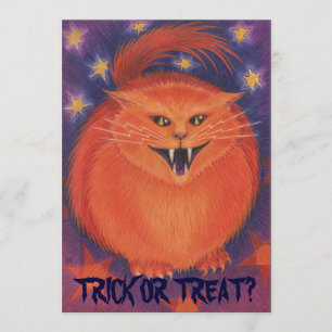 Invitation Jack effrayant "des bonbons ou un sort ?"