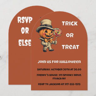 Invitation Jack-o'-lantern Halloween