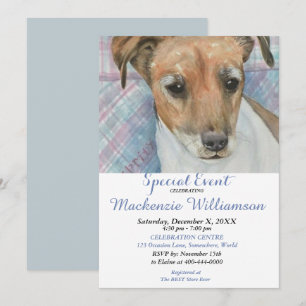 INVITATION JACK RUSSELL SOUHAITE UN JOLI ANNIVERSAIRE