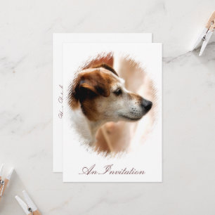 INVITATION JACK RUSSELL TERRIER CHIEN