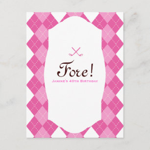 Invitation Jacquard de la Pink Ladies Golf Party