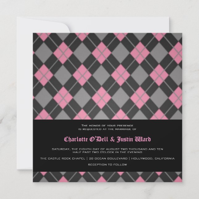Invitation Jacquard;mariage marriage marriages (Devant)
