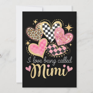 Invitation J'adore être appelé Mimi Grand-mère Fête des mères