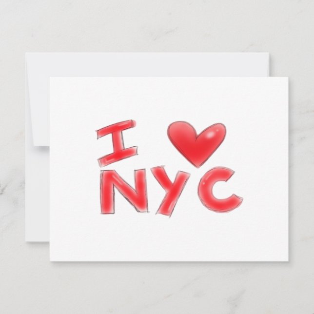 Invitation J'adore NYC Classique (Devant)