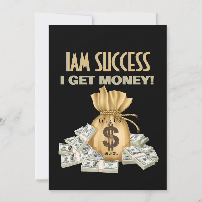 INVITATION J'AI DE L'ARGENT (Devant)