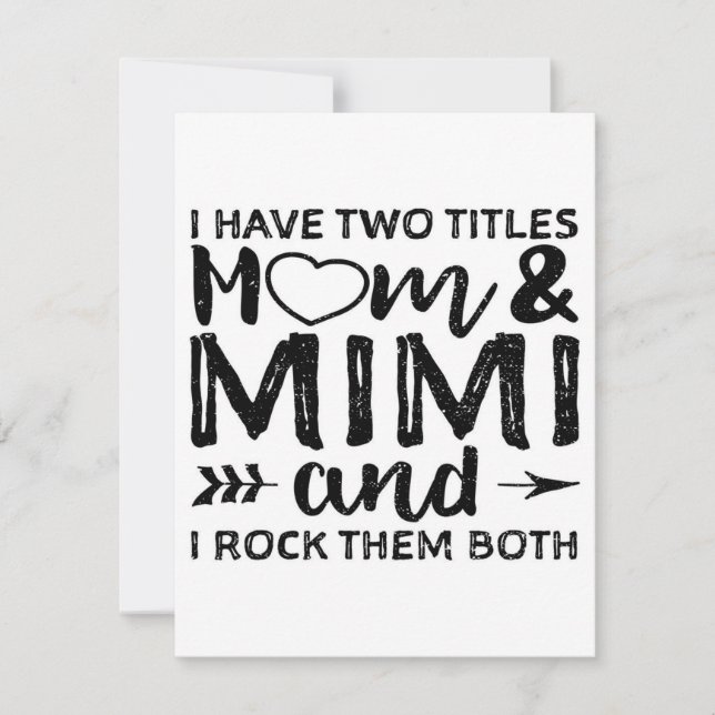 Invitation J'ai deux maman et Mimi|Papa et maman  (Devant)