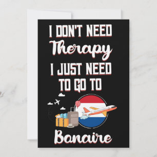 Invitation J'Ai Juste Besoin D'Aller À Bonaire