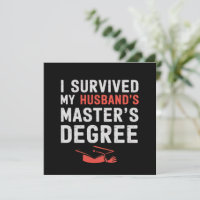 J'ai survécu à la remise de diplôme de maîtrise de