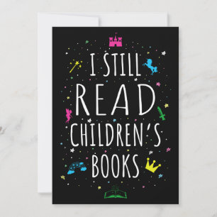Invitation J'ai toujours lu des livres pour enfants I