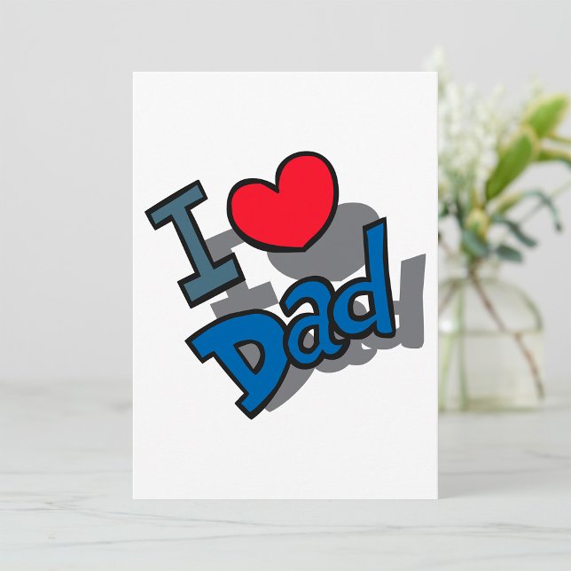 Invitation J'aime papa (Créateur téléchargé)