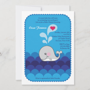 Invitation J'Aime Que Tu Aies Dit L'Invitation De Baleine