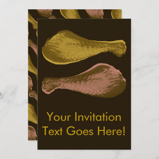 Invitation Jambes de poulet frites