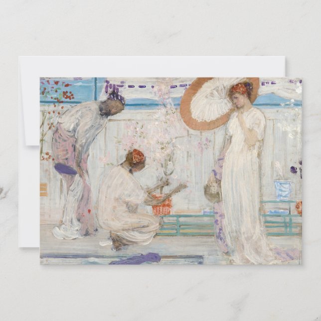 Invitation James Whistler - Symphonie blanche, Trois filles (Devant)