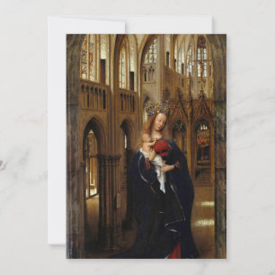 Invitation Jan van Eyck - Madonna dans l'Eglise