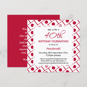 Invitation JAPON DRAPEAU Personnalisé Fête d'anniversaire