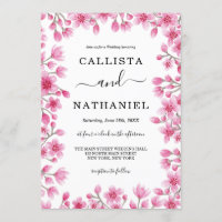 Japonais Mariage de la frontière fleurie de cerisi