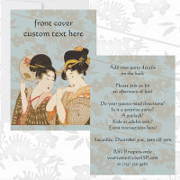 Japonaise vintage Geisha Girls dans Kimonos Party