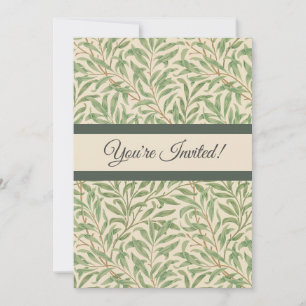 Invitation Jardin aux branches de saule de William Morris Fle