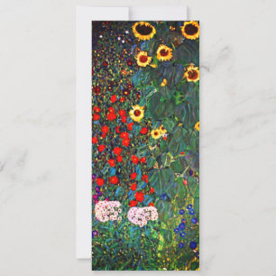 Invitation Jardin aux fleurs Gustav Klimt