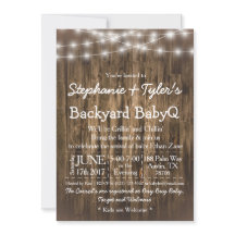 Jardin BBQ BBQ Bash Baby shower rustique