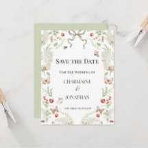 Jardin Botanique Romantique Enregistrez la Date |