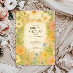 Invitation Jardin Botanique Romantique Réception de Mariage F