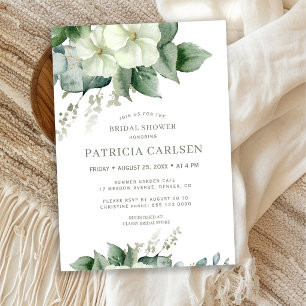 Invitation Jardin botanique vert sauge douche de mariée