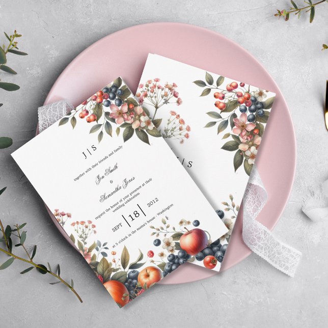 Invitation jardin coloré été (Créateur téléchargé)