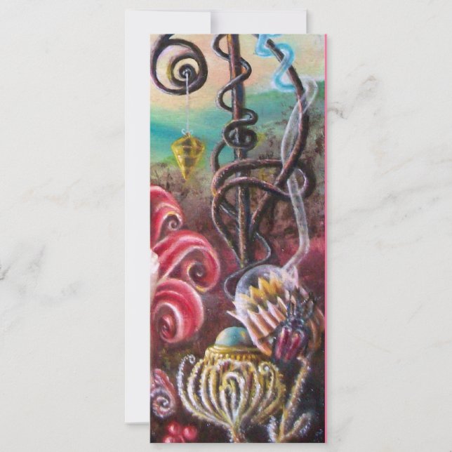 Invitation JARDIN DE LA MELISSA 2, Noir, Blanc, Fuchsia (Devant)