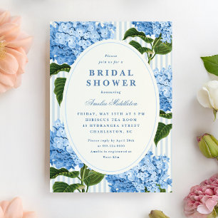 Invitation Jardin de mariage de douche de mariée d'hortensia 