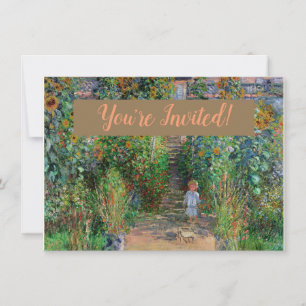 Invitation Jardin de Monet Vetheuil Impressionim Peinture de