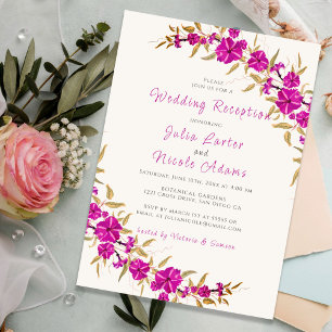 Invitation Jardin de réception de mariage Fleur de Trompette