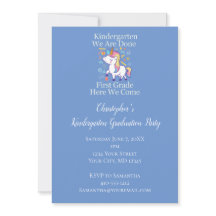 Jardin d'enfants Graduation Party Blue Unicorn