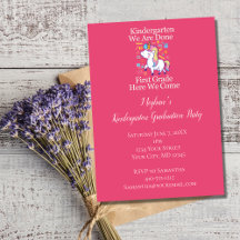 Jardin d'enfants Graduation Party Pink Unicorn
