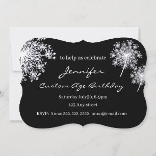 Invitation Jardin dentelle de la Reine Anne Flower Anniversai