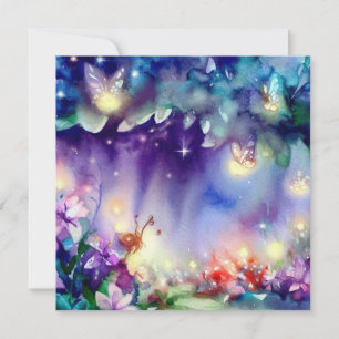 Invitation Jardin des fées : Fées Lumineuses, Un Baby shower
