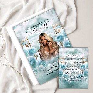 Invitation Jardin des Roses - LIA004 Memorial Card & Poem