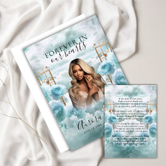 Invitation Jardin des Roses - LIA004 Memorial Card & Poem