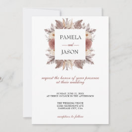 Invitation Jardin d'été Aquarelle mariage floral