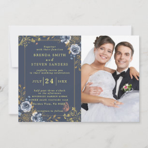 Invitation Jardin d'été Aquarelle Mariage floral
