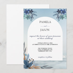 Invitation Jardin d'été Aquarelle mariage floral