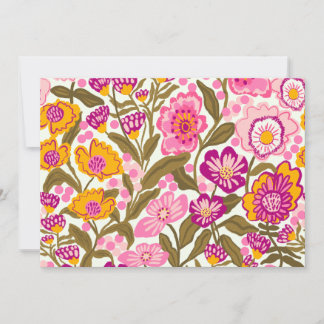 Invitation Jardin d'été lumineux dessiné à la main