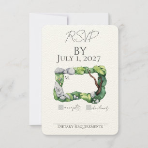Invitation Jardin doux RSVP