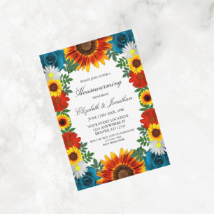 Invitation Jardin Été Floral Ménage