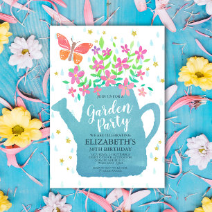 Invitation Jardin fête anniversaire