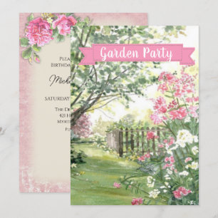 Invitation Jardin Fête Anniversaire/Autres Occasions/ Invitat