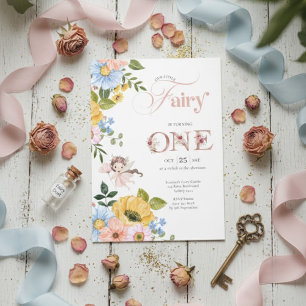 Invitation Jardin Floral de Fée Magique Anniversaire des Fill